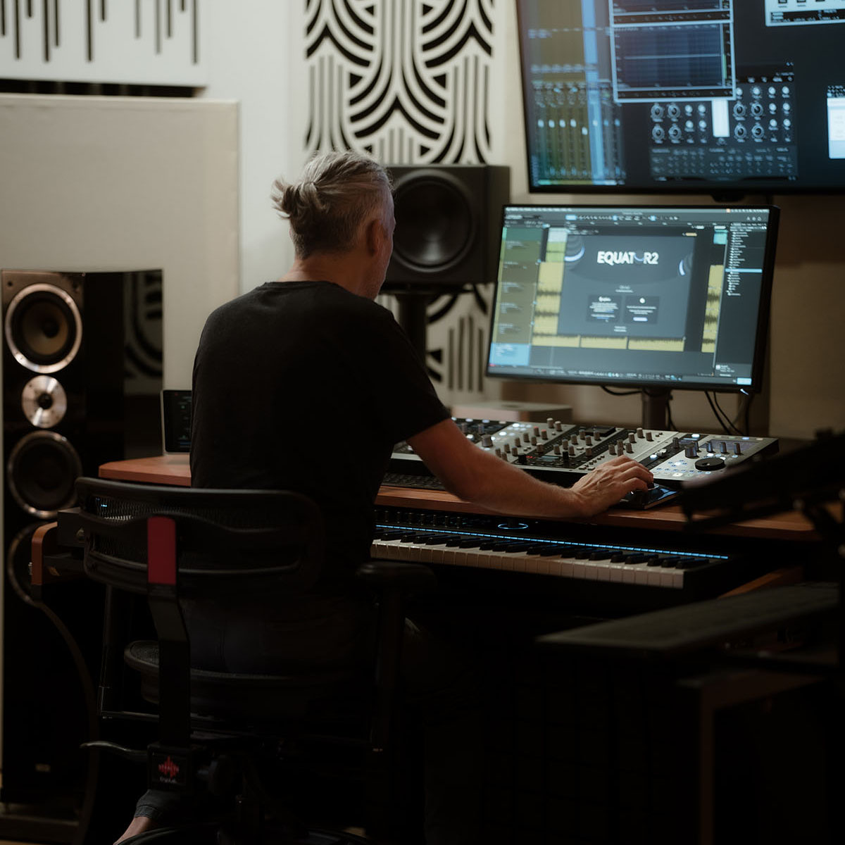 Andy Eicher im Tonstudio Eicher Music